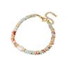 Handmade Handwoven Natural Stone Beaded Chain Necklace Featuring Pearls Pendant for Women's Fashion Jewelry Pieces