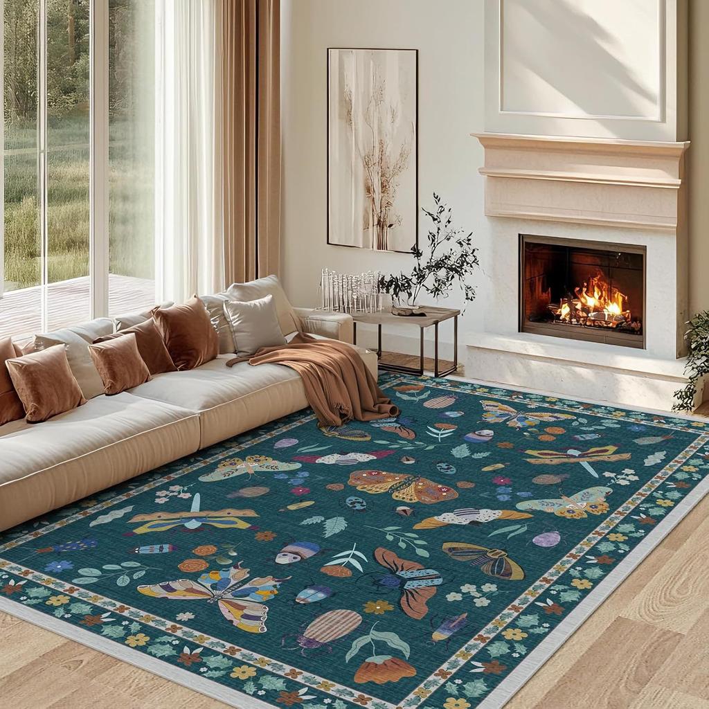 Bohemian Imitate Cashmere Living Room Carpet Luxury Decoration Home Large Size Rugs Fluffy Plush Floor Mat for Bedroom Bedside