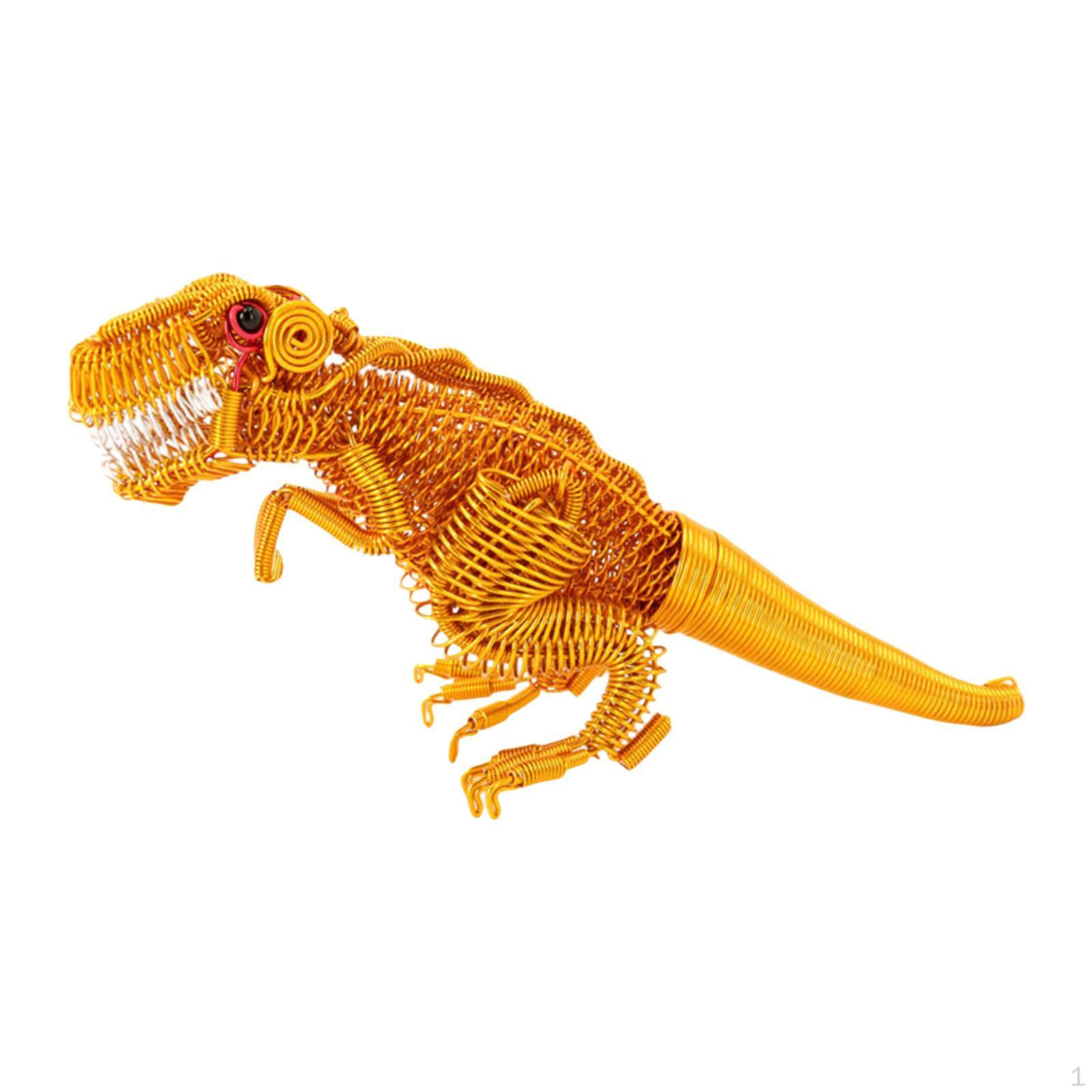 

Алюминиевая проволока легкая художественная статуэтка динозавра для спальни, гостиной, офиса