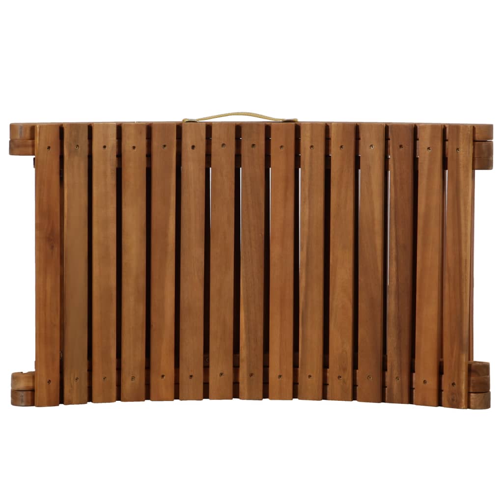 vidaXL Sonnenliegen Massivholz Akazie Creme