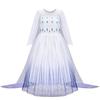 Halloween Girl Princess COS Dress Up Suit Mesh Cape Dress Braids Crown Gloves Wand Four-Pieces Set
