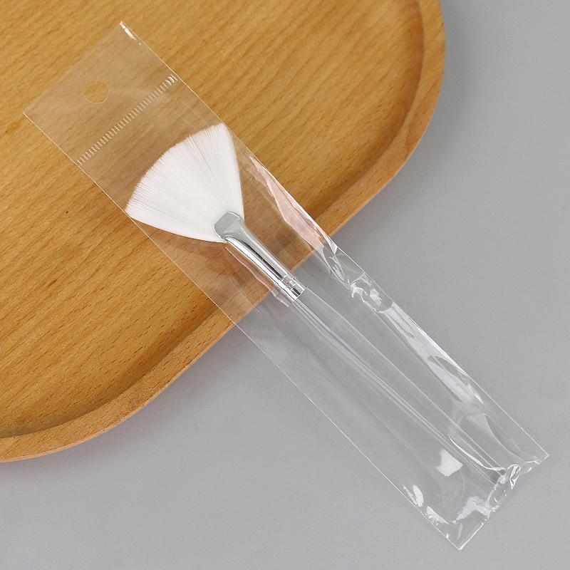 Pincel de Maquiagem em Forma de Leque Pincel para Máscara Facial Pincéis Aplicadores Macios Ferramenta de Beleza Facial Ferramenta Diy