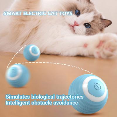 Cat Interactive Ball Smart Cat Dog Toy Electronic Interactive Cat Toy Indoor Automatic Rolling Balls Cat Game Accessories