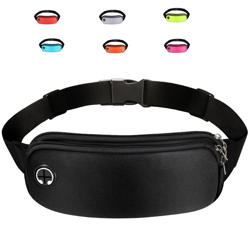 Running Waist Bag for Phone Lightweight Waterproof Adjustable Cycling Belt Pouch Reflective Strip Invisible Sports Fanny Pack