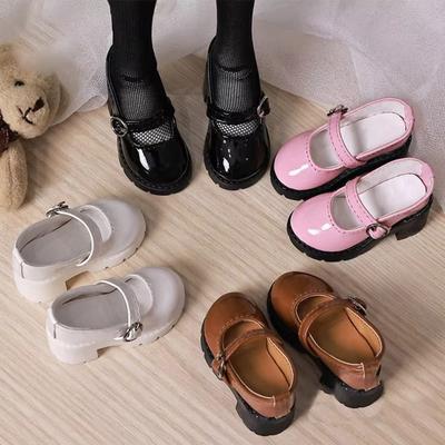 High Heels Bjd Doll Shoes Round Toe 1/4 Doll Shoes Fashion Doll Leather Shoes  Doll Accessories