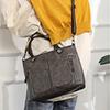PU Large Capacity 2026 Popular New European and American Fashionable Shoulder Bag. Retro Women's Tote Bag with Double Pockets