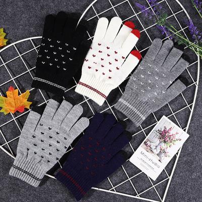 Neue Herbst- und Winterstrickhandschuhe mit Touchscreen für Herren und Damen, Partnerhandschuhe, Studentenhandschuhe