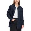 Levis Einfarbige Denim Langarmbluse Damenblusen Dunkelblau A3372-0000
