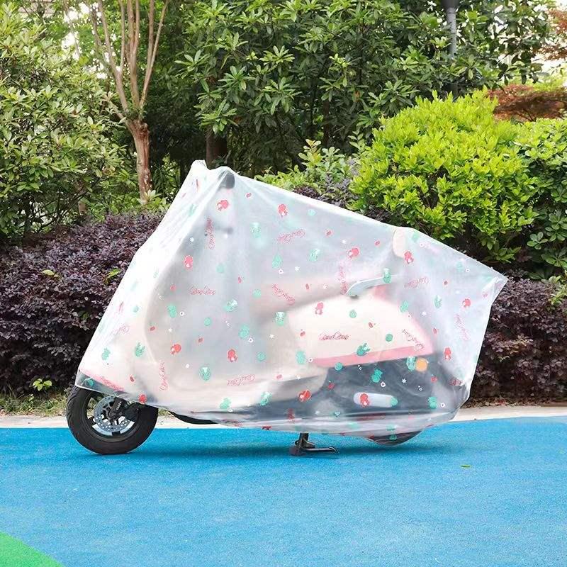 Rainproof Waterproof Dustproof Dirt-Resistant Cartoon EV Motorcycle & Car Cover