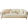 2025 Luxury Winter Sofa Cushion: Thick Rabbit Fur Plush, Non-Slip, Ideal for Solid Wood and Leather