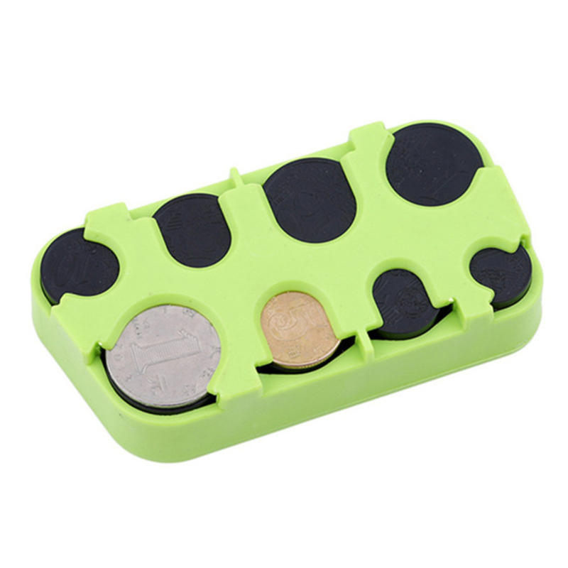 Euro Coin Dispenser Storage Coins Purse Wallet Holders Storage Box Plastic Dispenser Car Decoration Supplies Easy Accessibility