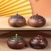 Solid Wood Pan Incense Burner, Indoor Aromatherapy Burner With Sandalwood Incense, Tea Ceremony ,Prayer Rooms, Yoga Decoration