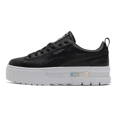 Mayze Lth Iridescent Lage Sneakers Dames sneakers Zwart Wit 387269-02