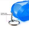 Plastic Ping Pong Box Buckle Closure 2 Balls Containable Anti Corrosion Table Tennis