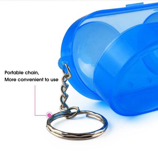 Plastic Ping Pong Box Buckle Closure 2 Balls Containable Anti Corrosion Table Tennis