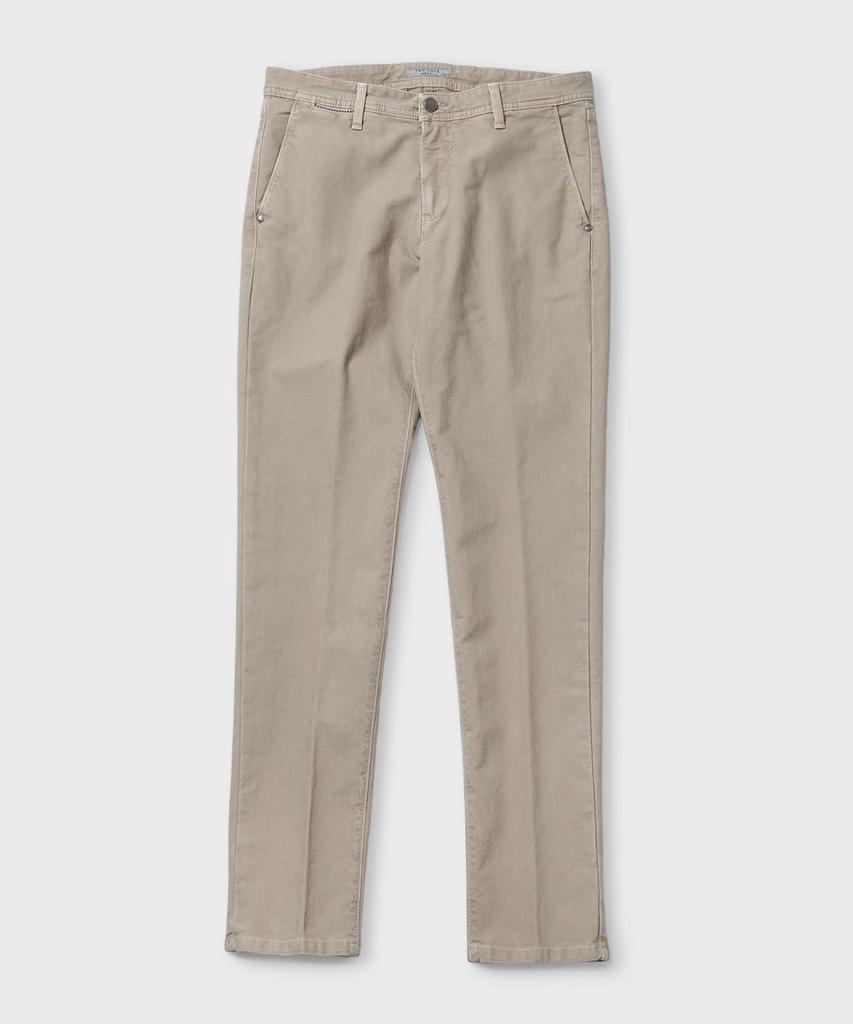 PANICALE Regular Slim Fit Cotton Pants [Beige]