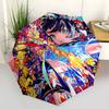 1 Stück Anime-Charakter Outdoor-Regenschirm - Automatisches Öffnen und Schließen, Praktisches Dreifach faltbares Design, 8-Rippen-Eisenrahmen, Geeignet für Fans,