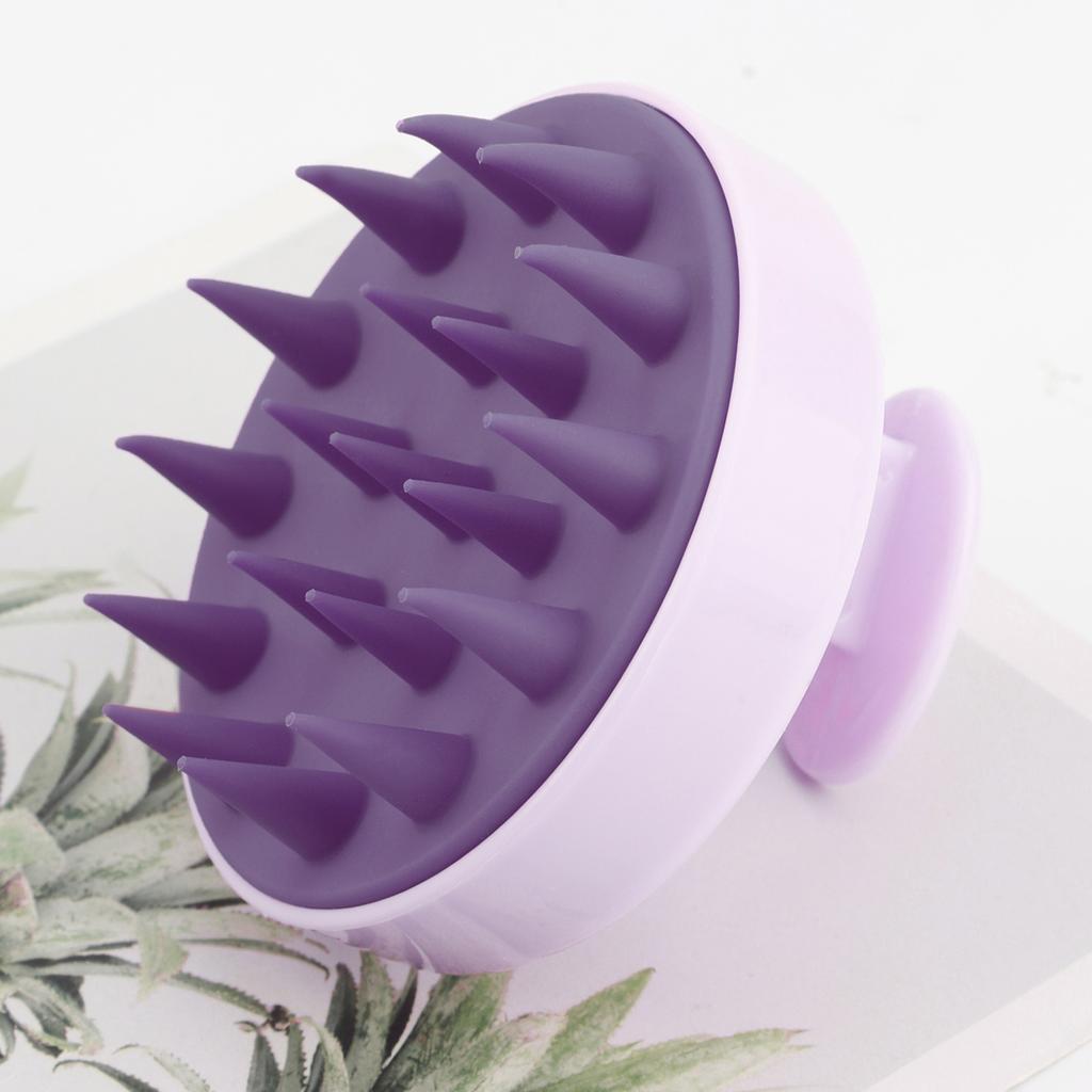 Silicone Shampoo Scalp Hair Massager Head Body Scalp Massage Brush Scalp Massage Brush Comb Magic Handle Brush Spa Massage Brush