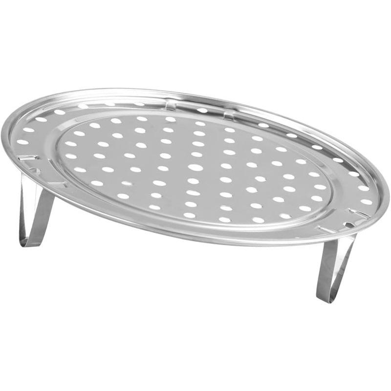 Steamer Rack with Removable Legs, Multipurpose Stainless Steel Steam Tray & Bread Stand for Pots, Pressure Cookers(20cm)