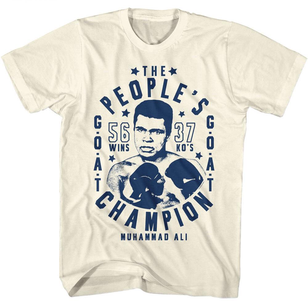 Muhammad Ali The Peoples Champion Goat 56 Wins 37 KO s Boxing Men s T Shirt M