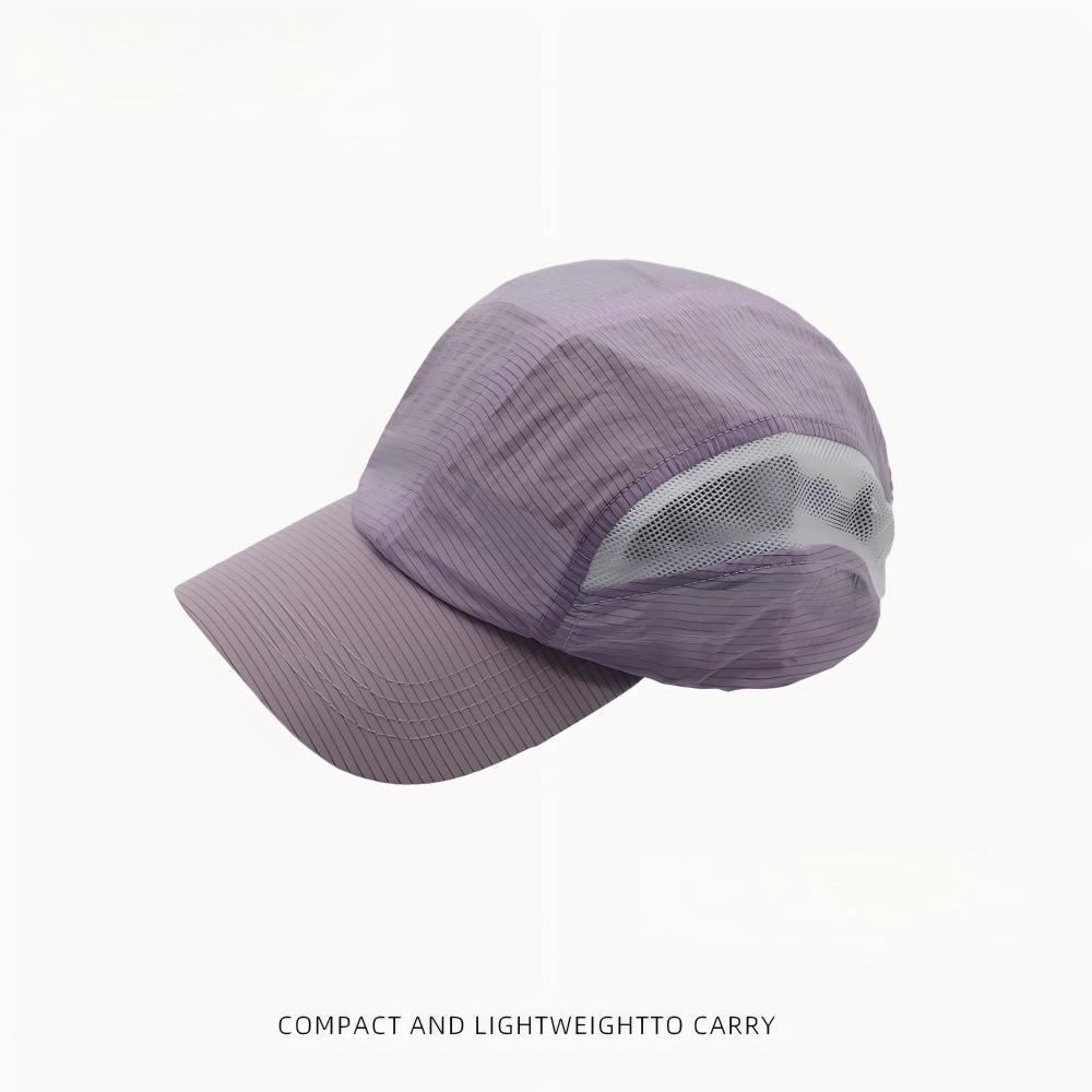 Quick Dry Mesh Baseball Cap Lightweight Breathable Uv Protection Peaked Hat Unisex For Outdoor Camping Hiking Travel Casual