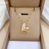 Double-Layer Empty Love Light Luxury Temperament Gorgeous Full Diamond Necklace Female Versatile Collarbone Chain Titanium Steel Chain