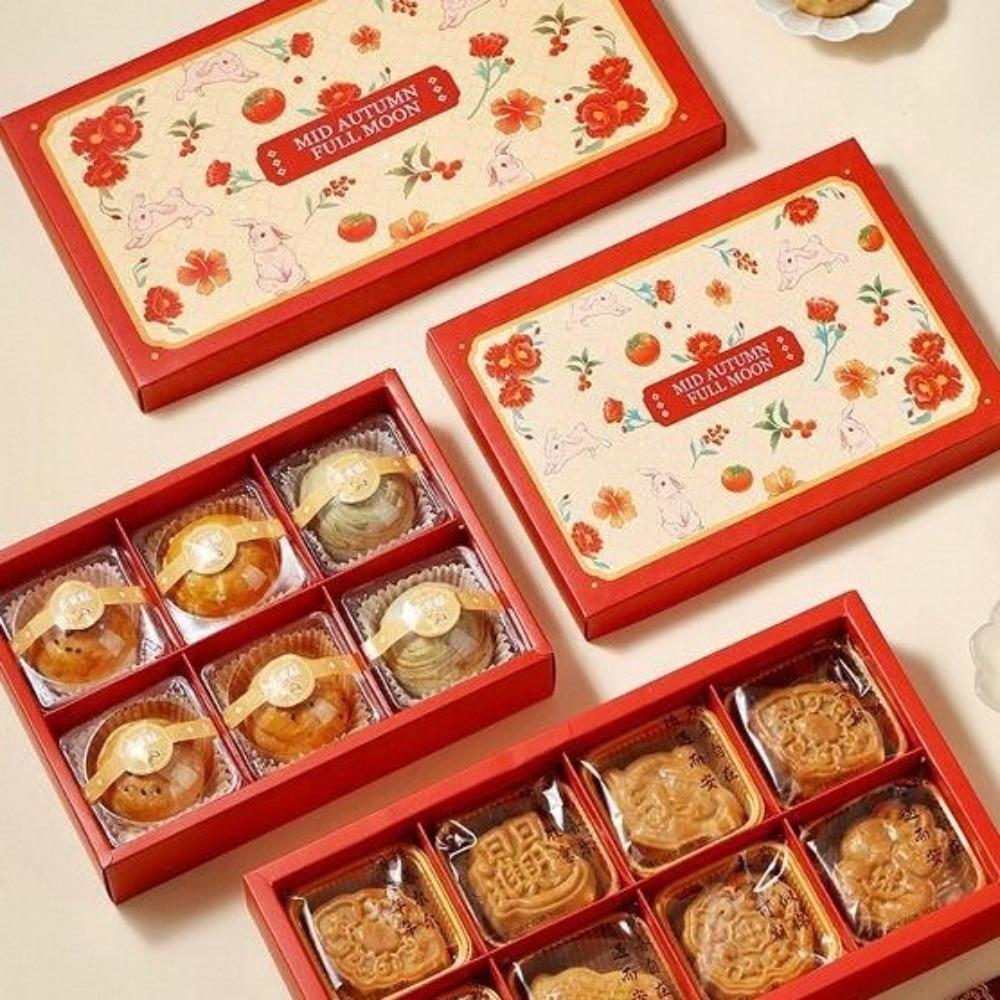 5 Set Luxury Mid-Autumn Gift Box Chinese Style Pastry Packaging Box  Gift Giving