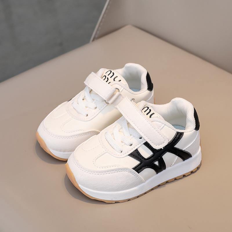 Children's Forrest Gump Shoes 2025 Spring and Autumn Girls Leather Running Shoes Korean Version Boys Casual Board Shoes Medium and Small Chil