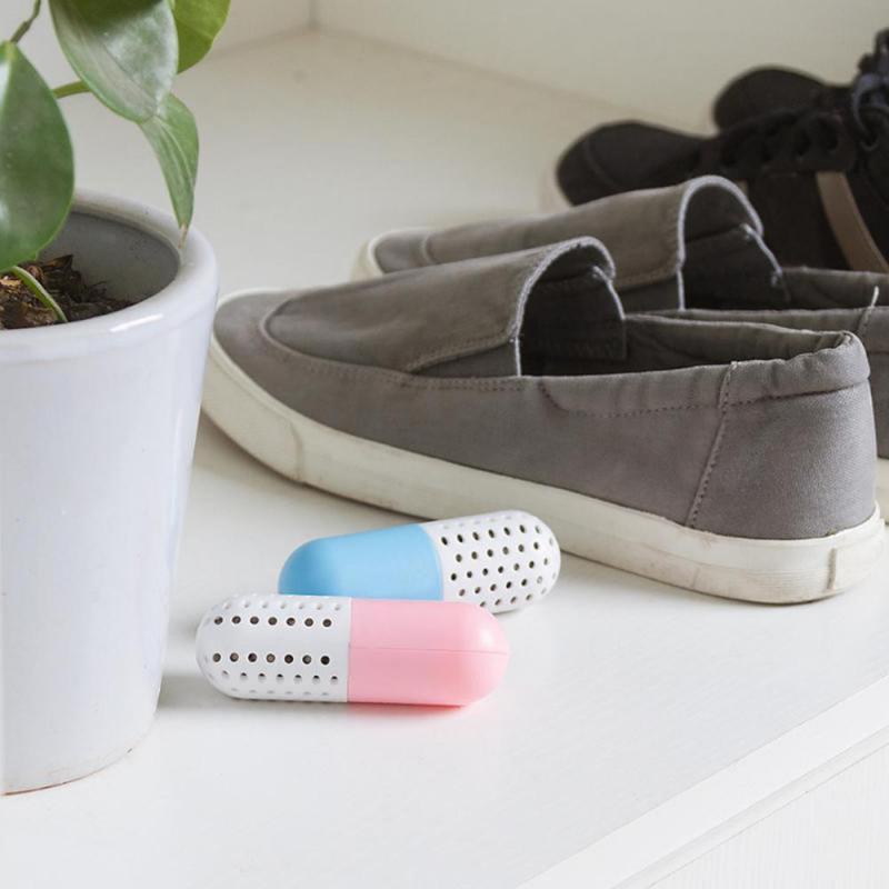 Deodorizer Shoe Closet Steriliser Eliminator Drawer Air Purifying Smell Remover Capsule Shape Moisture Absorber Dryer Ball