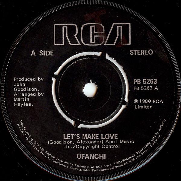 

7inch Record OFANCHI Lets Make Love PB5263 RCA 1980 UK SoulFunk Used
