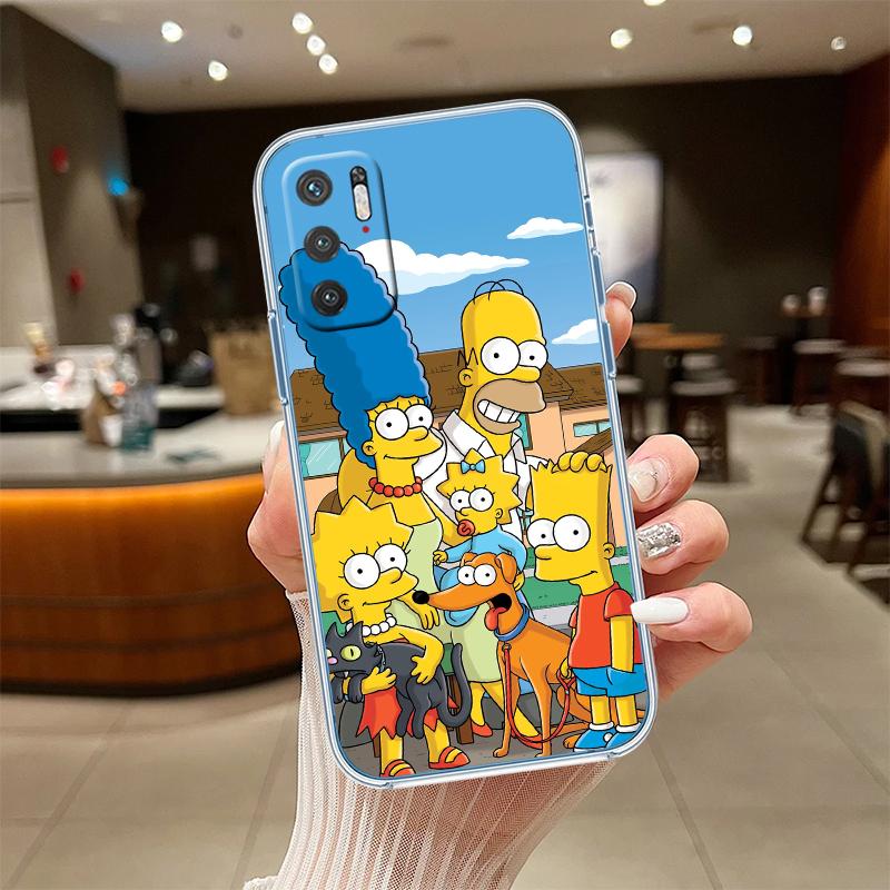 

RE53 S-Simpsons Transparent Phone Case for Samsung Galaxy A04 A04S A14 A23 A34 A54 M23 M33 M52 M53 Galaxy M53