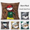 Leisure M-Malbones Golf Pillow Case Plush Fabric Soft Double Sided Print Sofa Cushion Cover Throw Pillow Covers