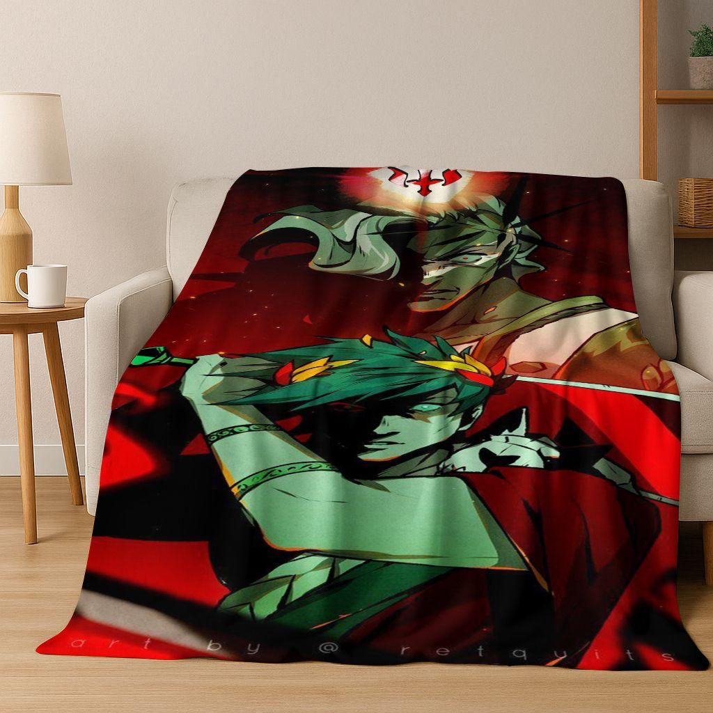 3D Classics Game Hades Cartoon Flannel Blanket,Cozy Soft Throw Blanket for Home Bedroom Bed Sofa Picnic Cover Picnic Gift Kids