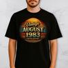Personalized Birth Year T Shirt, Limited Edition Vintage Custom Year Month Birthday Gift for Men, Retro Tee