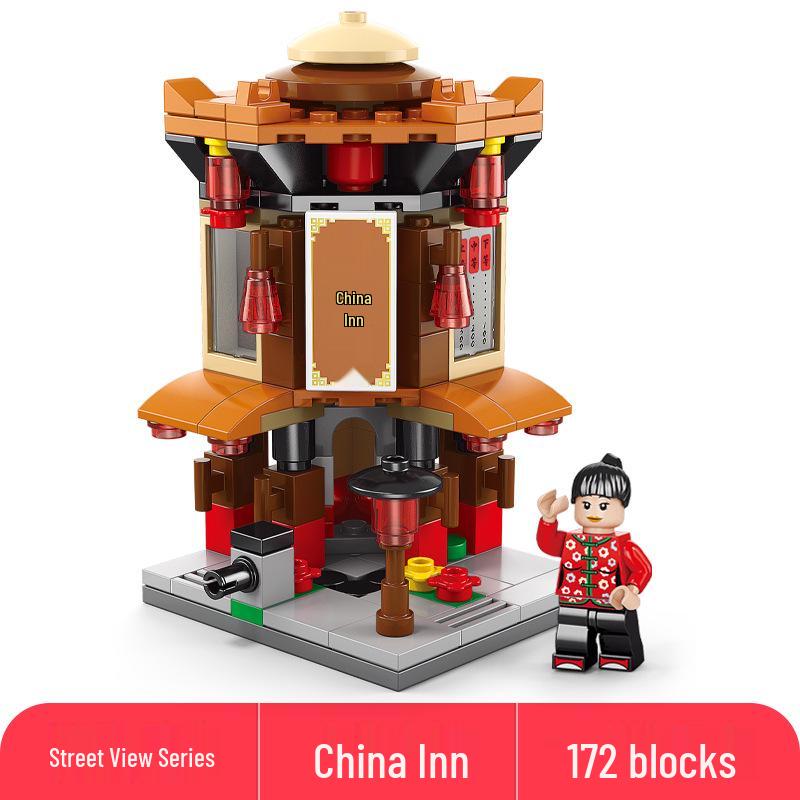 Lele Brothers Compatible Building Blocks: Educational Interlocking House Model for Kids