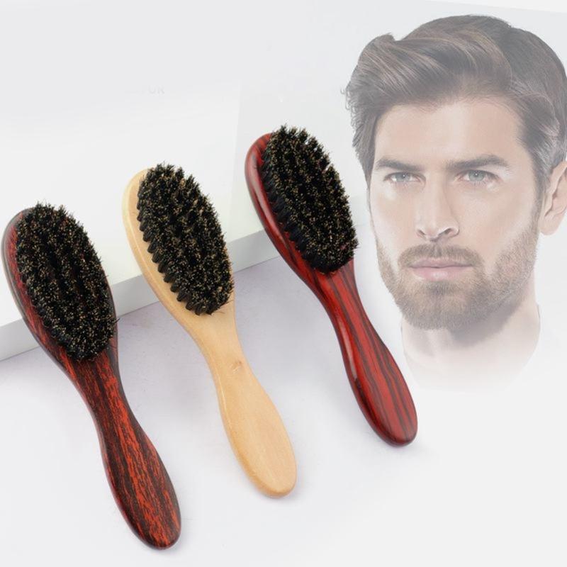 Natural Wood Hair Brush For Sensitive Scalp Gentle Voluminous Hair Anti Static Portable
