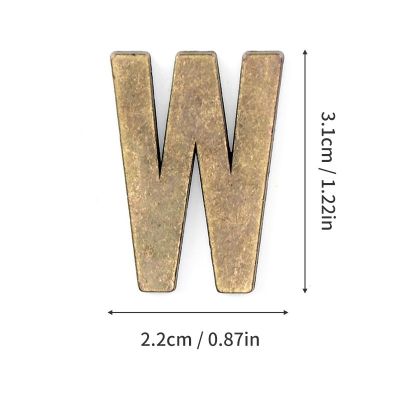 1Pcs Metal Self Adhesive House Number English Alphabet Letters for Apartment Room Door Plate Table Mailbox Number Stickers 3*2cm