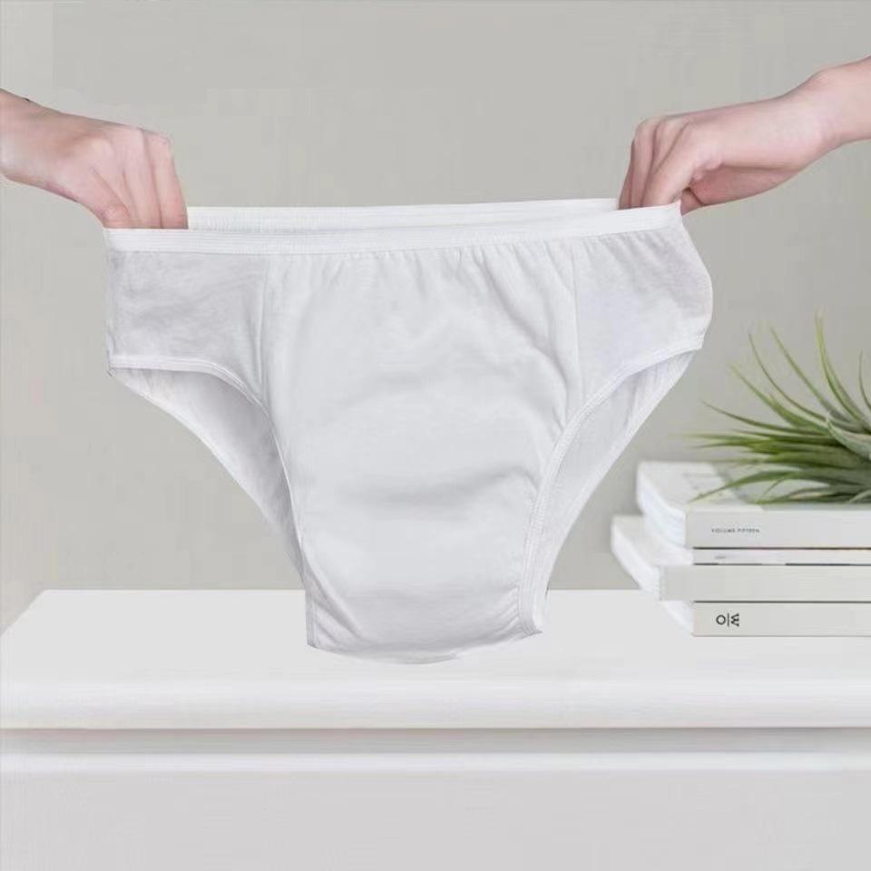 Einwegunterwäsche aus grauer Baumwolle für Herren: Praktisches, waschfreies Design für Reisen und die Altenpflege