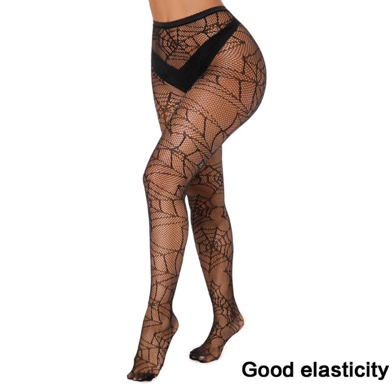 Women Halloween Parties Fishnet Pantyhose Stockings Gothic Vintage Snake Skull Spiderweb Patterned Mesh Tights Clubwear