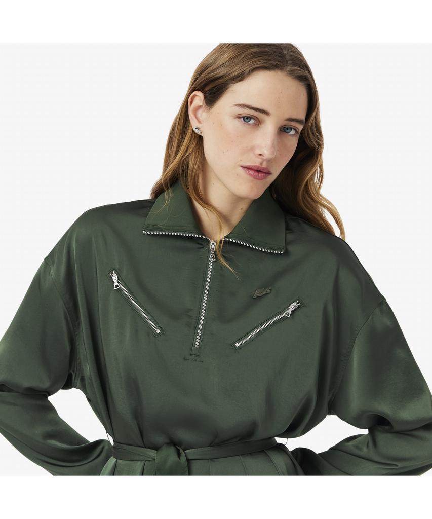 LACOSTE Women'S Fluid Zipper Detail Dress Ef9776-55G Hcf