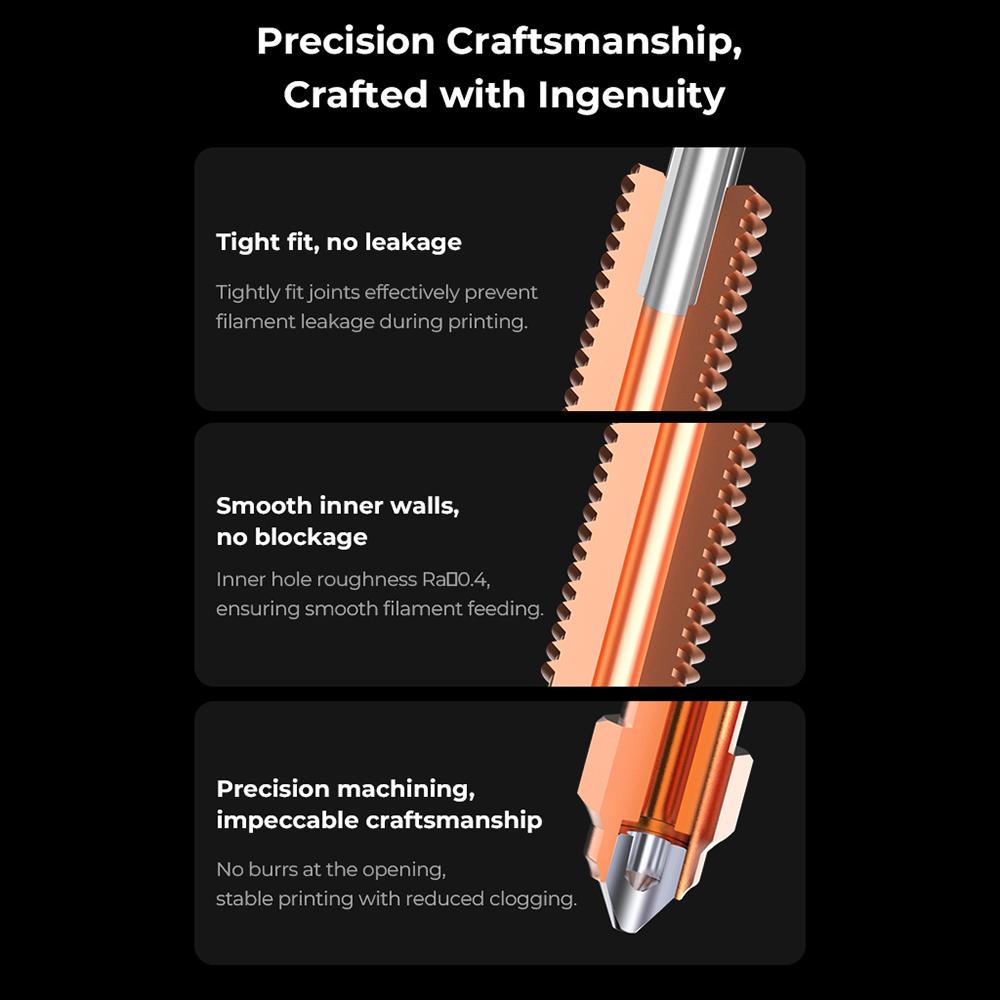 Creality 0.6mm "Unicorn" Quick-Swap Nozzle Supporting High-speed Printing at 600 mm/s Suitable for K1 2024 K1 Max 2024 K1C K1 SE Ender-3 V3
