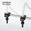 ZONESUN YG2 Magnetic Pump Electric 2 Heads Soft Drink Essential Oil ethanol Alcohol Bottle Liquid Filling Machine