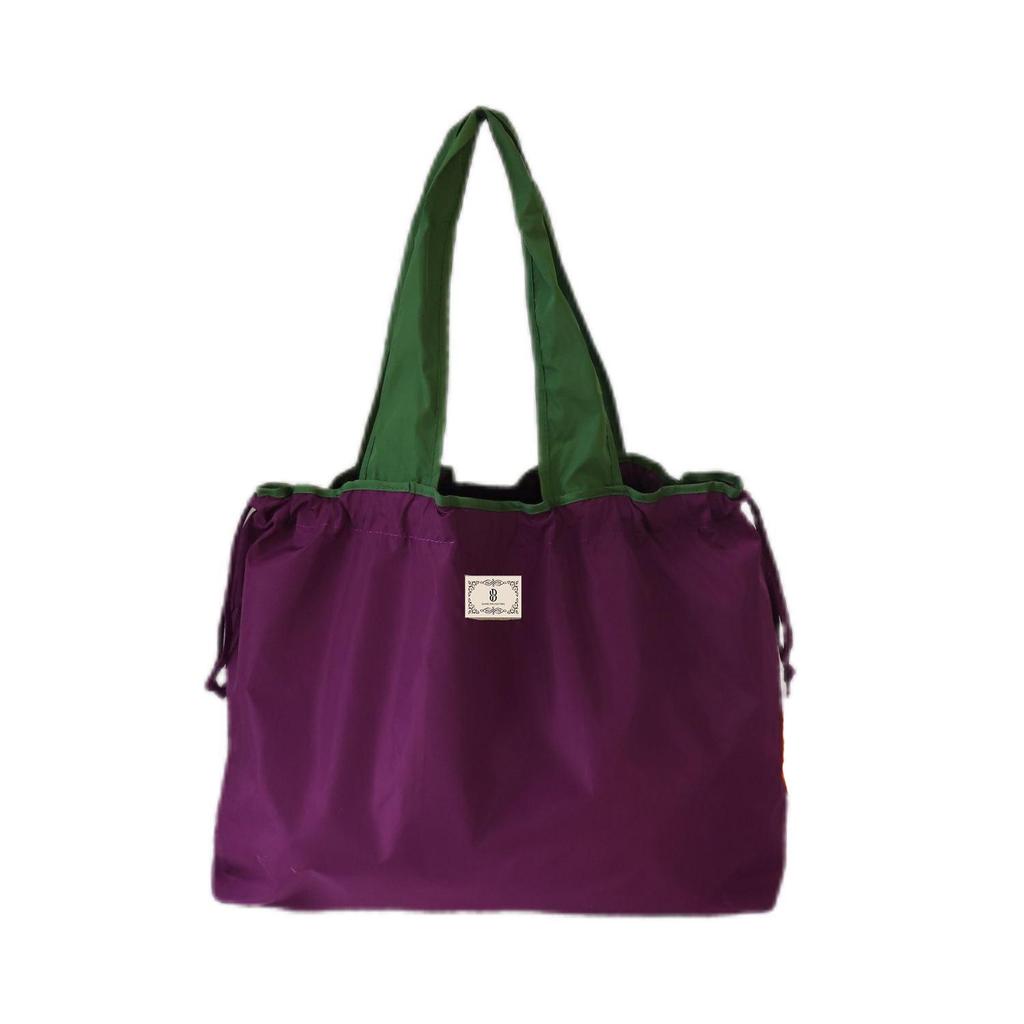 Eco-Friendly Foldable Single Shoulder Tote Bag - Portable, Large Capacity Grocery Bag