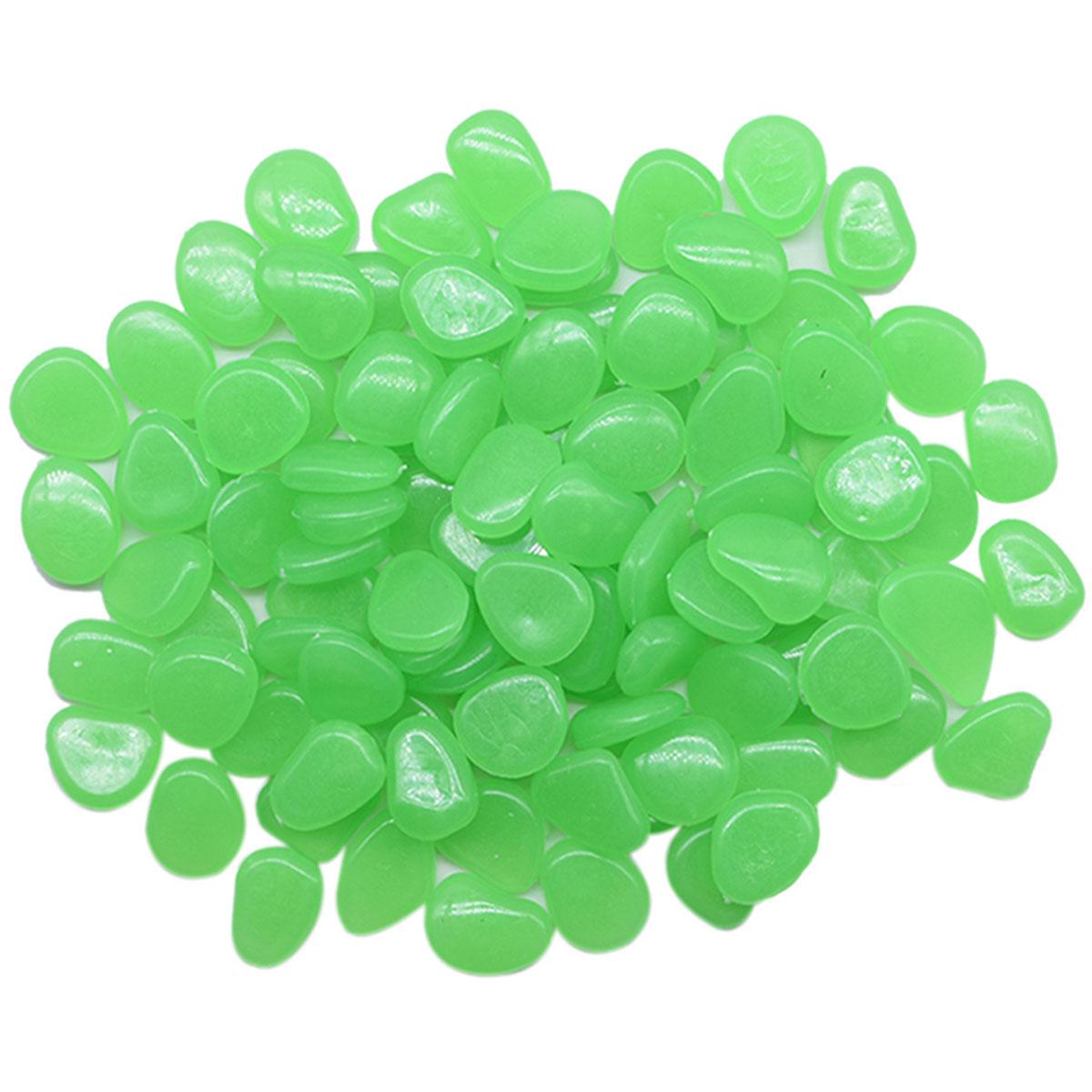 

100pcs Solar Glow Rocks Garden decorations Solar energy storage Luminous stone Outdoor decoration Home DIY Decoration зелений