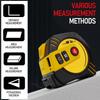 40m/80m Accurate Measurements Laser Tape Measure USB Rechargeable Steel Tape Measuring Tool Digital Distance Meter