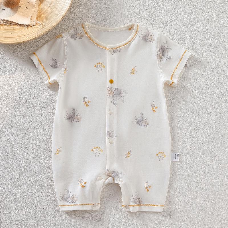 Summer Infant Unisex Cotton Short Sleeve Onesie