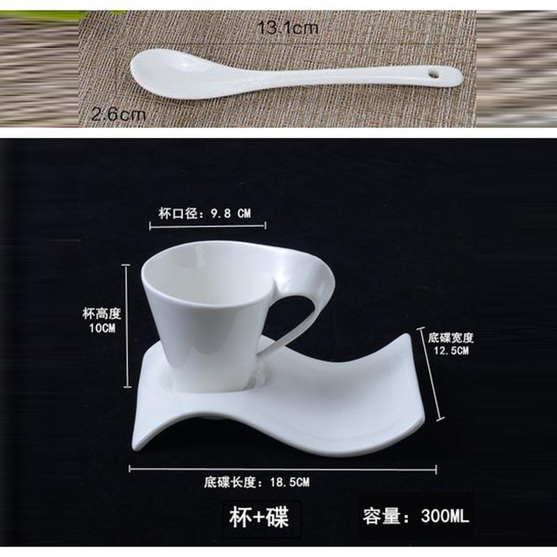 Tazza da caffè in porcellana bianca europea Tazza da caffè in ceramica Tazza da caffè espresso Tazza da colazione Tazza da dessert Tazza da tè Coppia Regalo Accessori per la casa