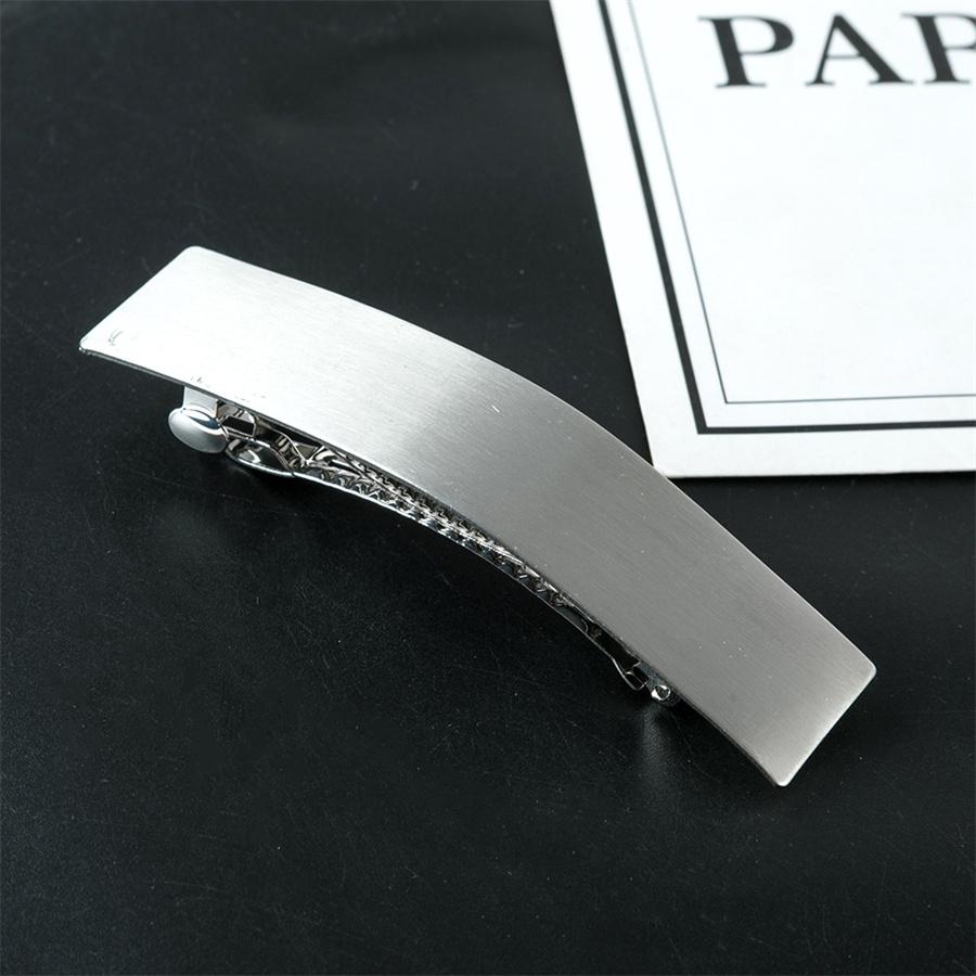 New Simple Fashion Metal Alloy Hair Clips Geometric Ponytail Holder Girls Hairpins Hair Barrette Horsetail Headwear Styling Tool