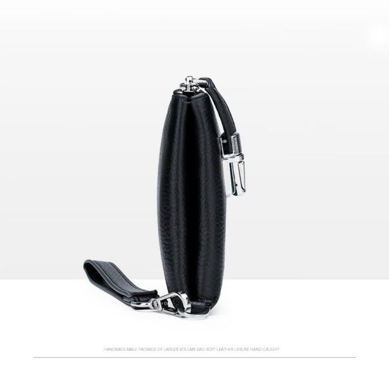 Clutch cuero suave bolso clutch con pulsera bolso de hombre clip bag  portátil business casual comprar a buen precio — entrega gratuita, reseñas  reales con fotos — Joom