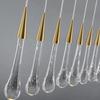 Modern Waterdrop Pendant Lamp Bedroom Bedside Living room Dining 2Style Base Room LED Lighting Kitchen Stairwell Hanging Light